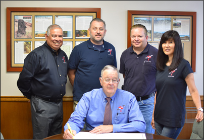 Group image of the mapping team at Johnson-Frank